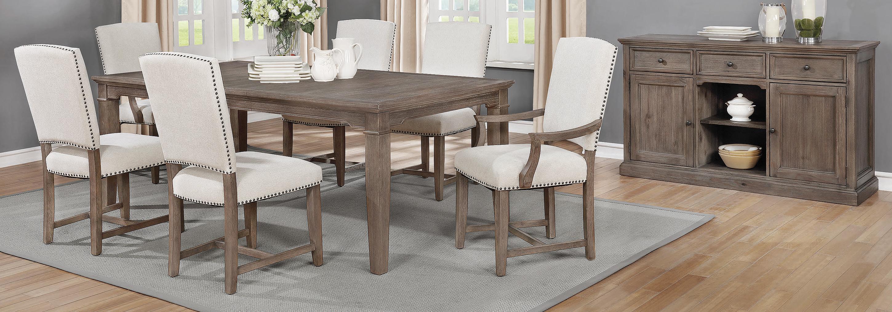 

        
021032421359Modern Beige,White Wood Dining table Simpson by Coaster
