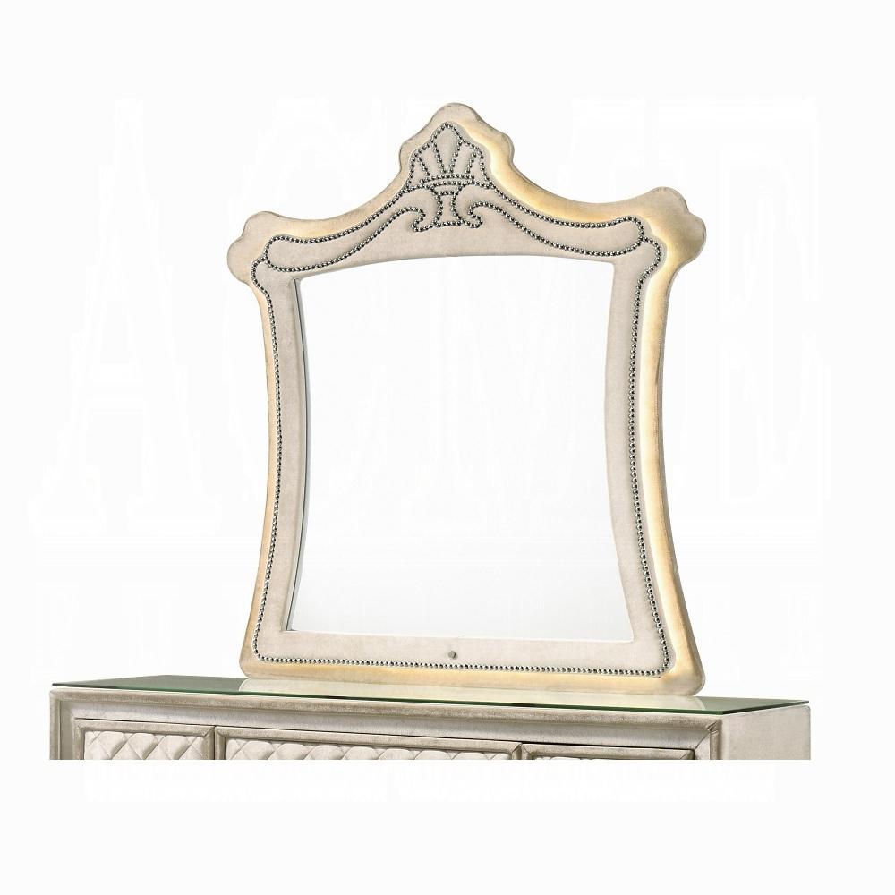 

        
Acme Furniture Lucienne Dresser With Mirror 2PCS BD02338-D-2PCS Dresser With Mirror Beige Velvet 65151989897987
