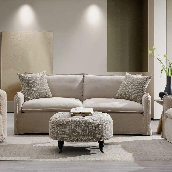 

    
Modern Beige Wood Sofa Acme Upendo LV03080
