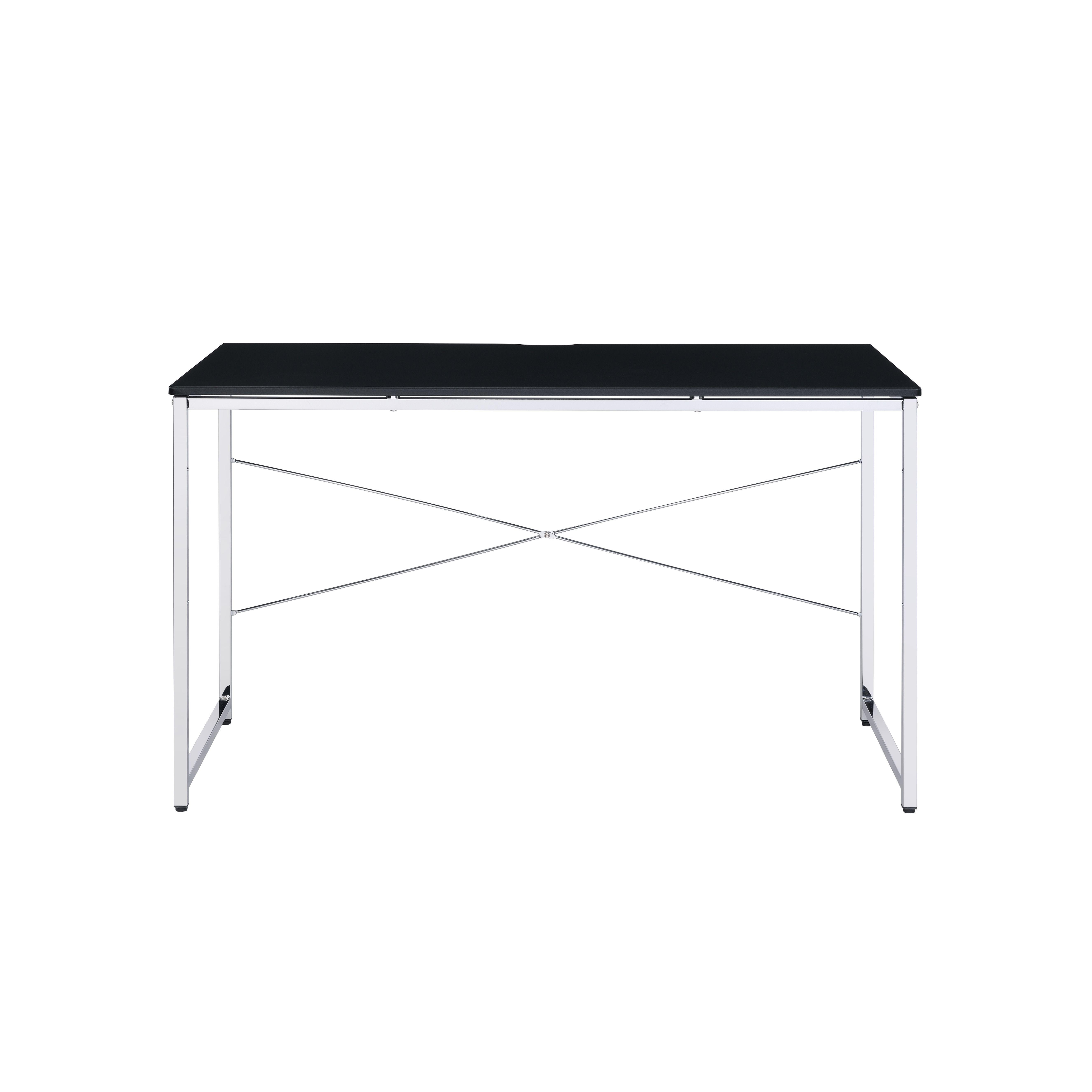 

    
Modern Black & Chrome Finish Vanity Table by Acme AC00904 Tennos
