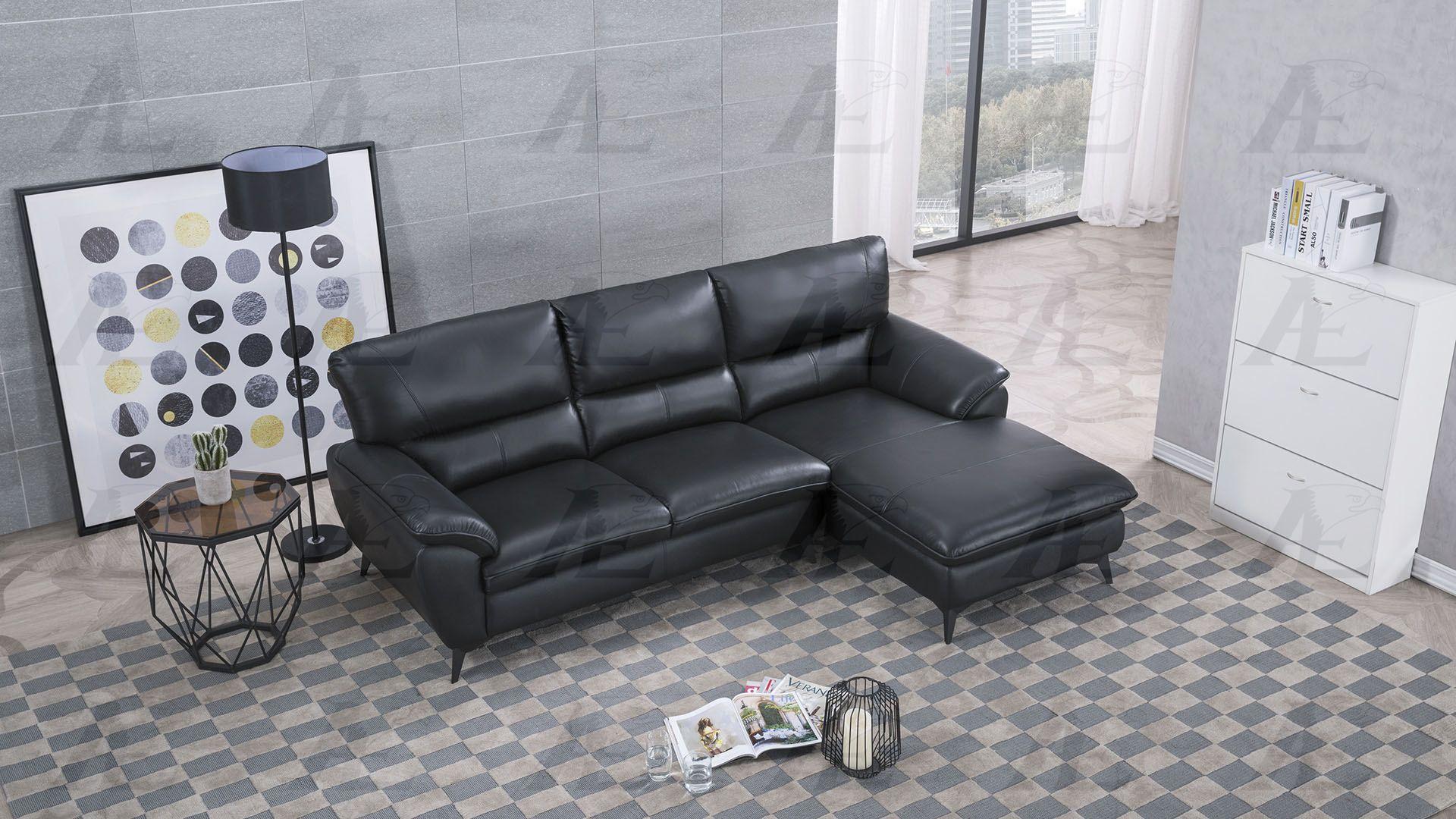 

    
Black Genuine Leather Sectional Sofa LEFT EK-L153-BK American Eagle Modern
