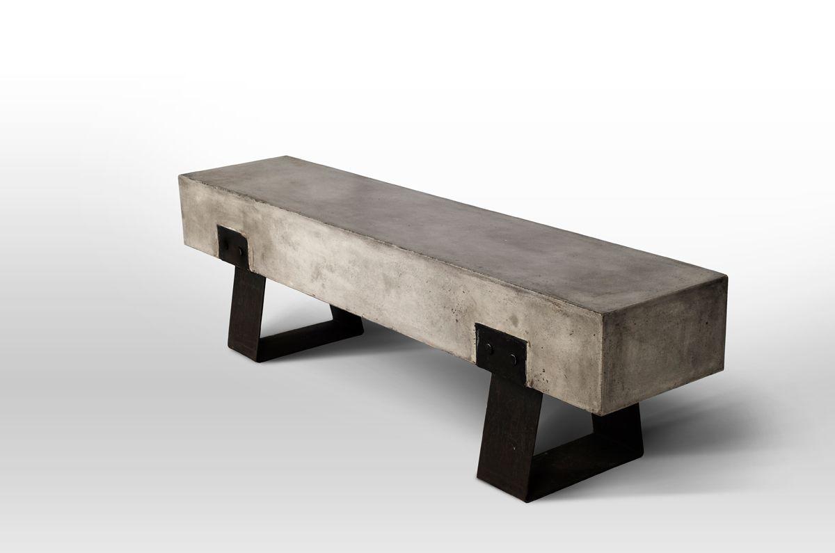 

    
Modern Black/Gray Concrete Bench VIG Furniture Modrest Haring VGGR611290
