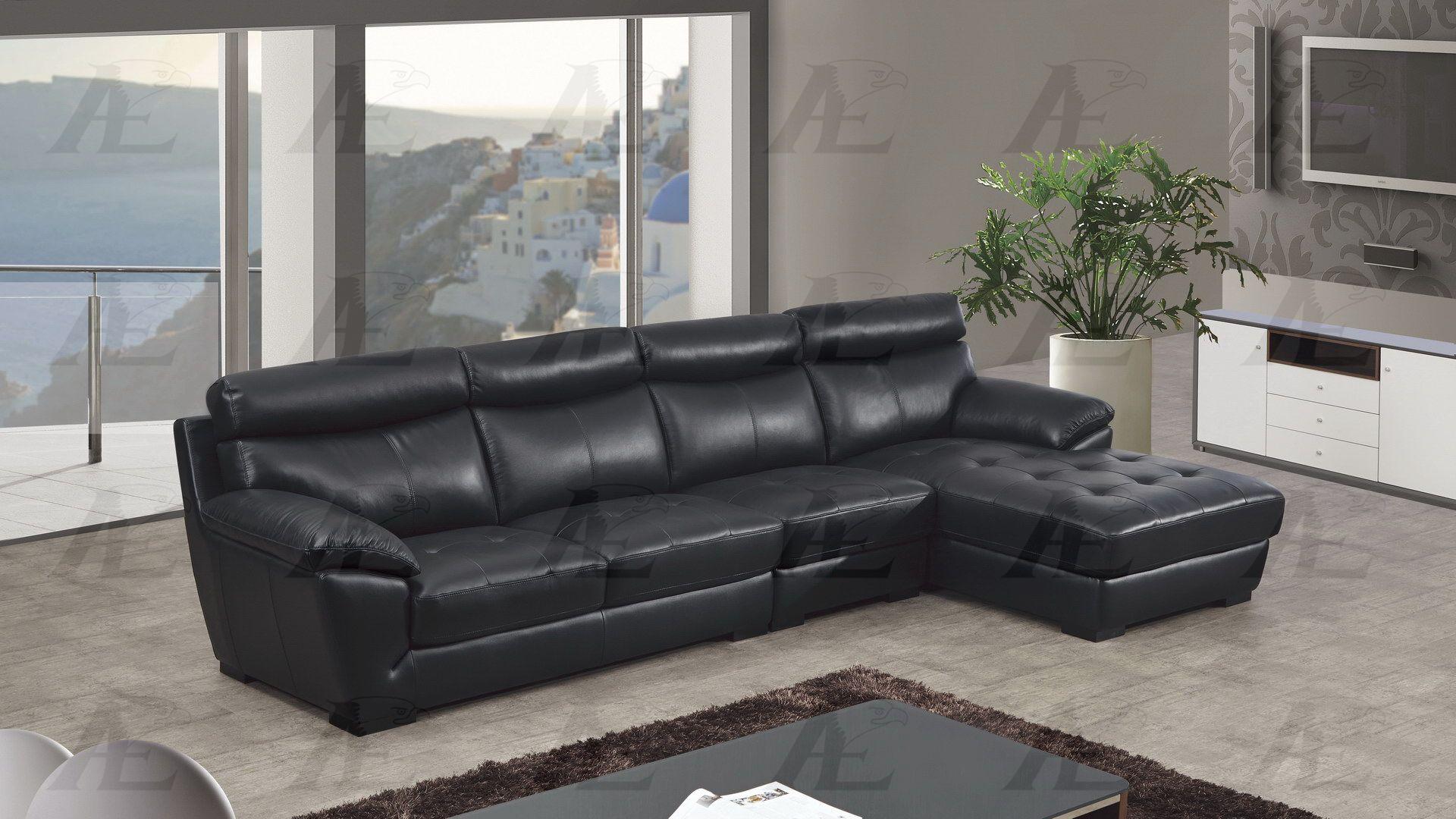 

    
American Eagle Furniture EK-L021-BK Sectional Sofa Black EK-L021L-BK
