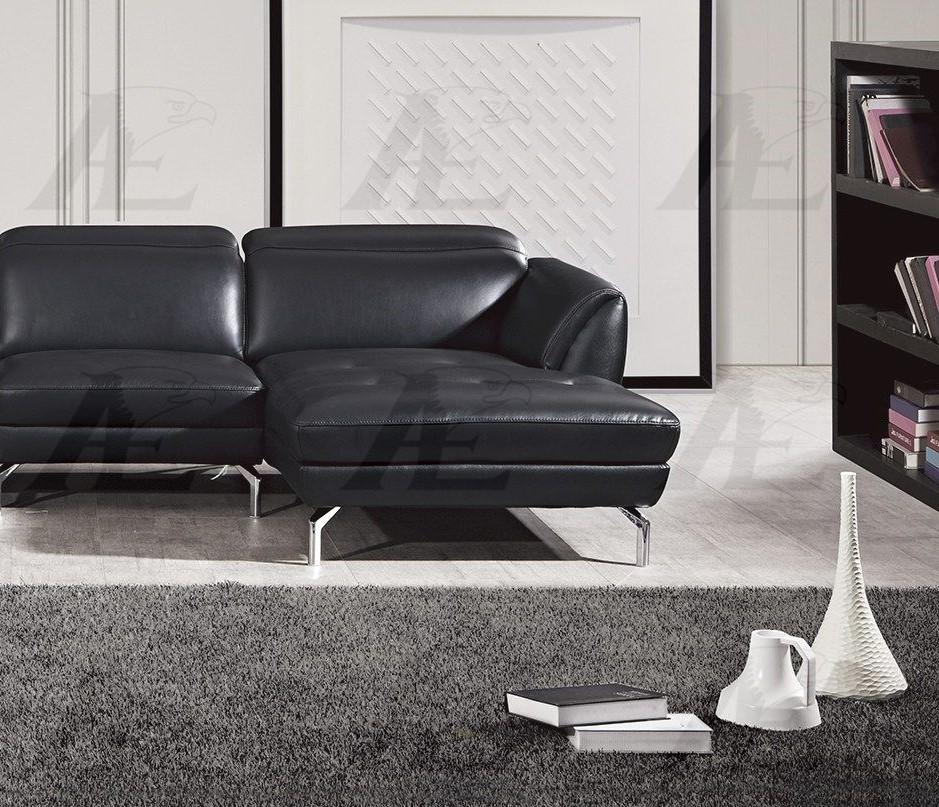 

                    
American Eagle Furniture EK-L023-BK Sectional Sofa Black Italian Leather Purchase 
