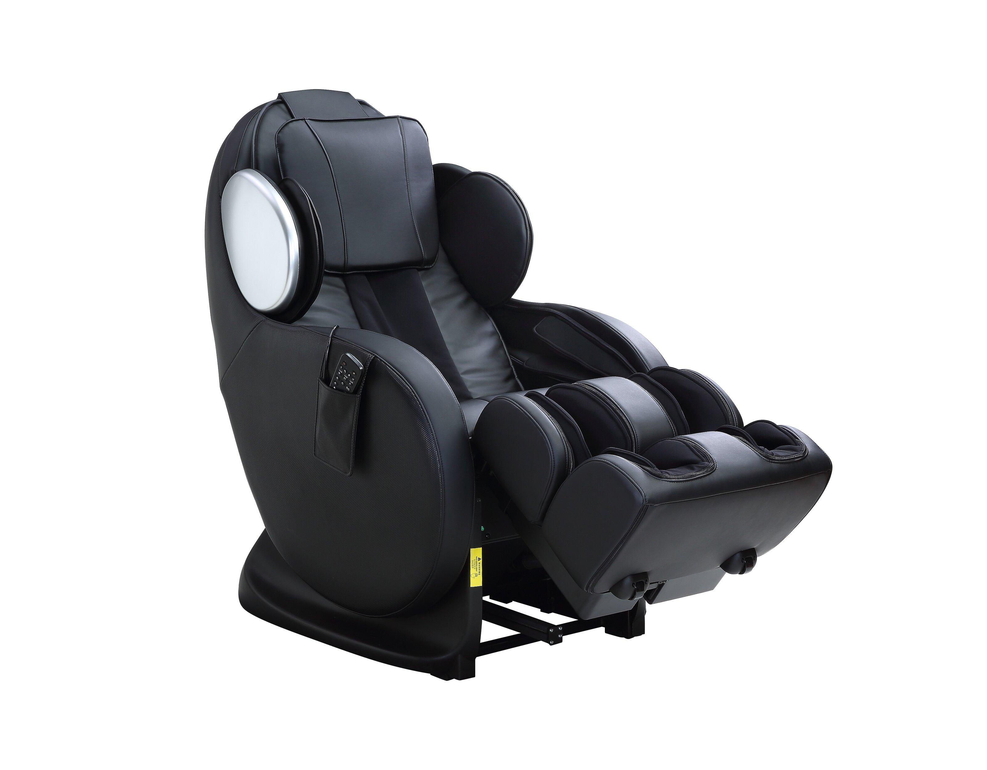 

    
Modern Black PU Massage Chair by Acme Pacari LV00570
