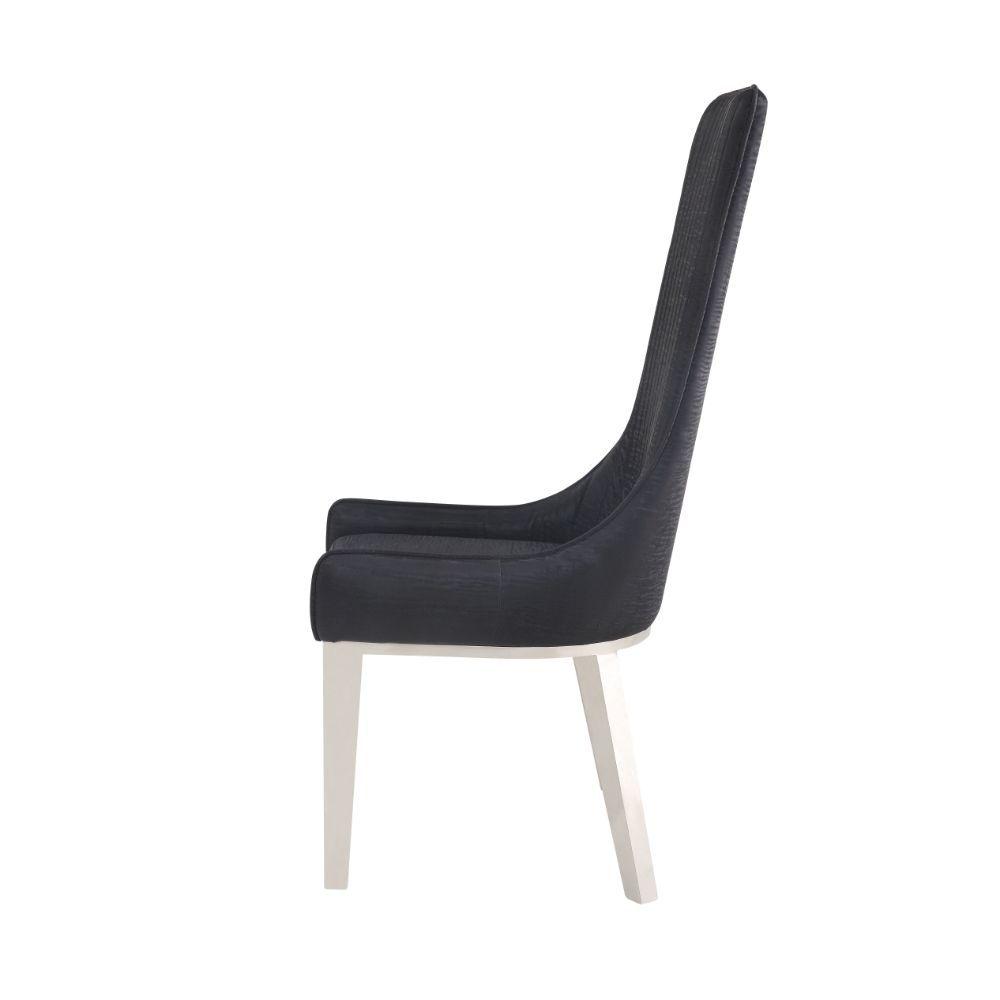 

    
Acme Furniture Gianna Dining Chair Set Black 72474-2pcs
