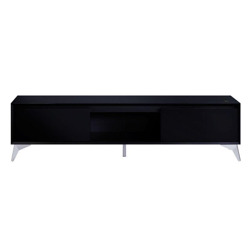 

    
Modern Black TV Stand w/ LED by Acme 91994 Raceloma
