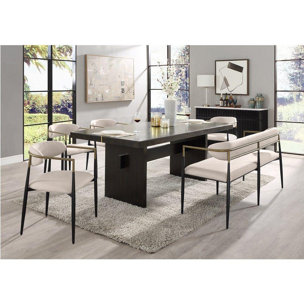

    
Modern Black/White Wood Dining Room Set 8PCS Acme Jaramillo DN02695-8PCS
