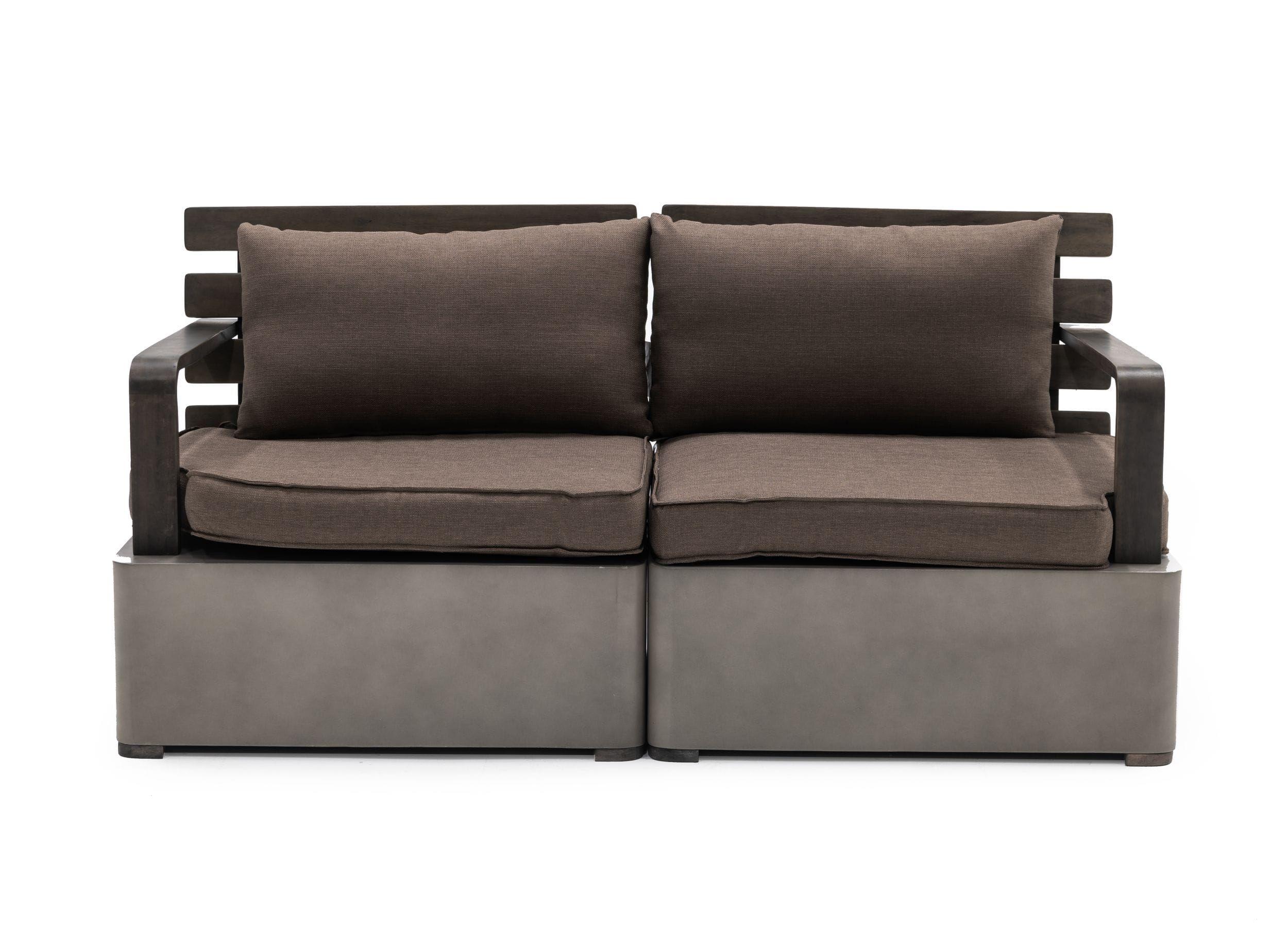 

    
Modern Brown/Gray Wood Outdoor Sectional Sofa VIG Furniture Renava Garza VGLBMODU-ST70X-SET
