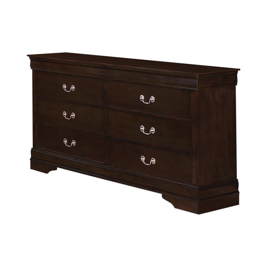 Traditional Dresser 202413 Louis Philippe 202413 in Cappuccino 