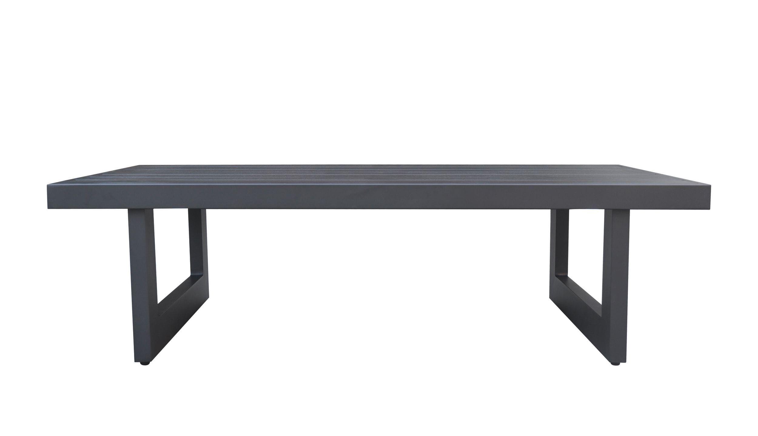 Modern Outdoor Coffee Table Renava Wake Outdoor Coffee Table VGGEMONTALK-GREY-CT VGGEMONTALK-GREY-CT in Charcoal 