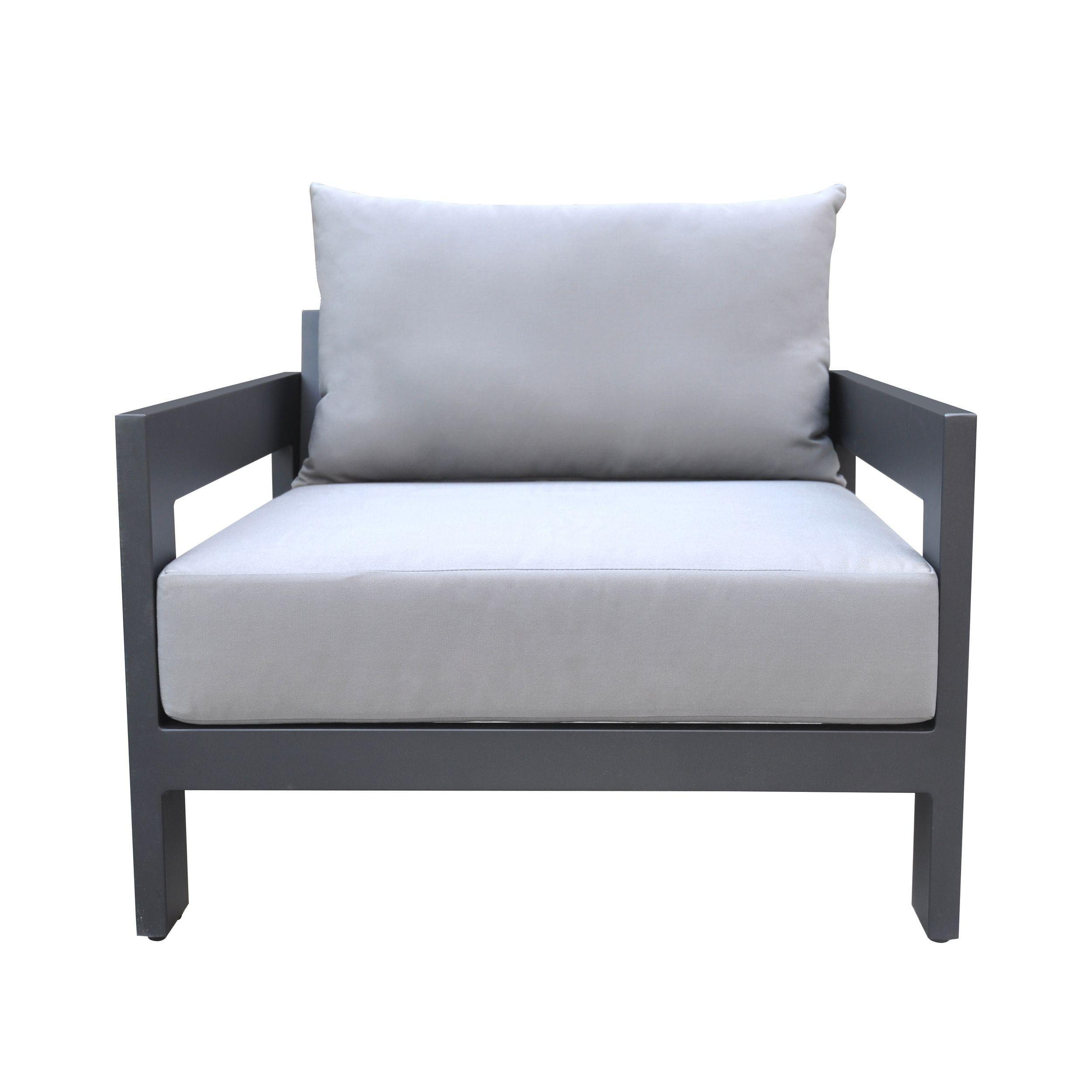 

    
Modern Charcoal Aluminum Outdoor Lounge Chair VIG Furniture Renava Wake VGGEMONTALK-GREY-CH
