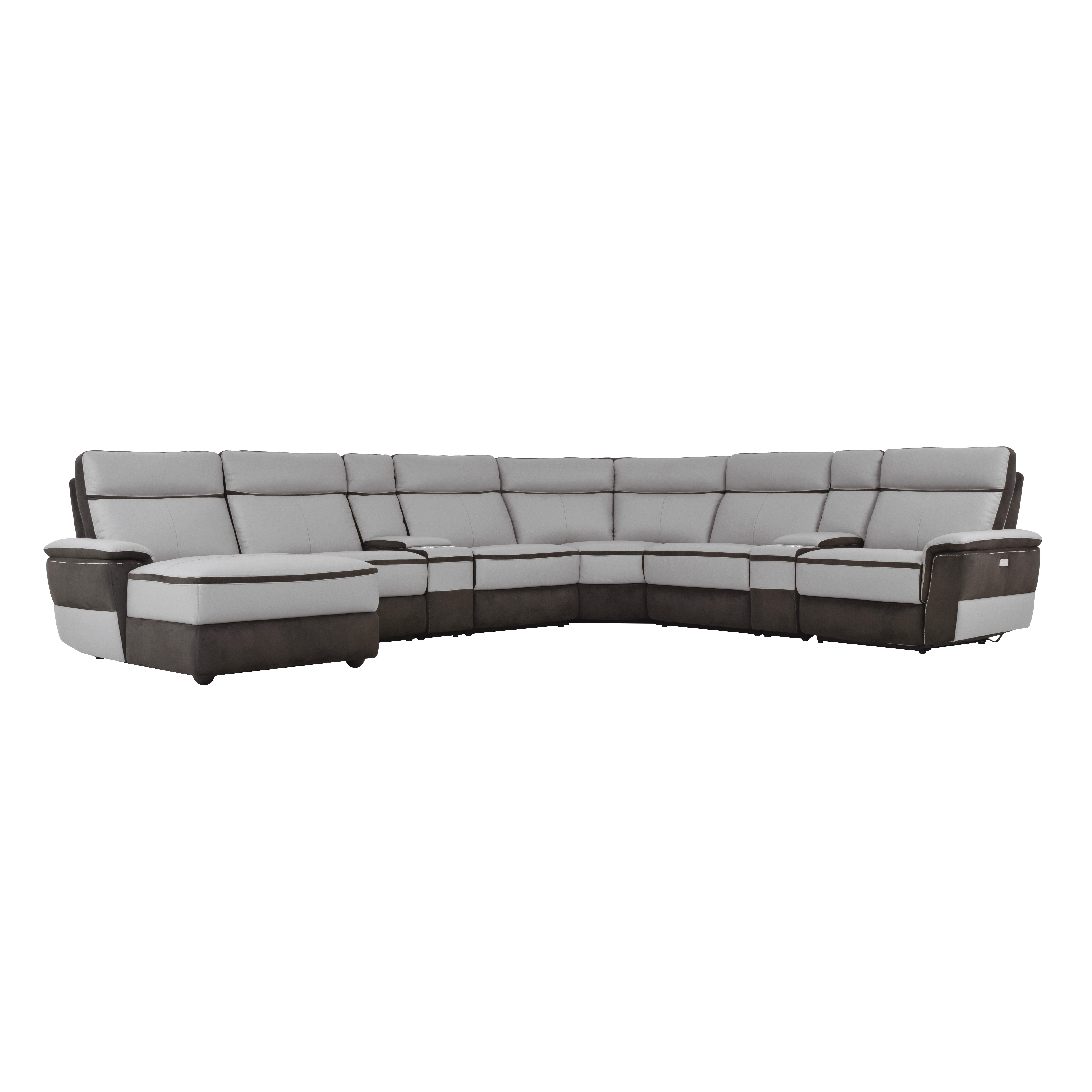 Homelegance 8318*8A1PW Laertes Power Reclining Sectional