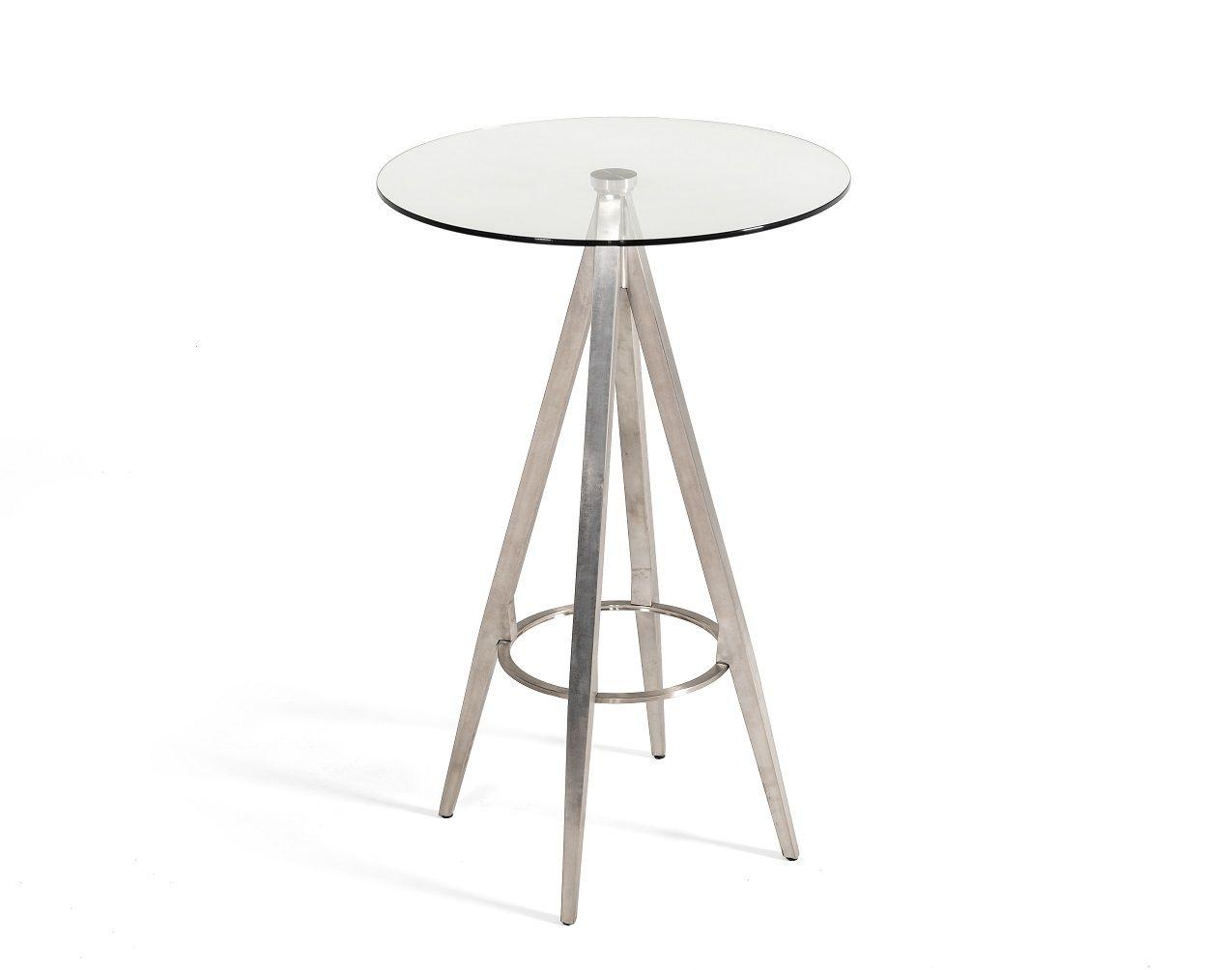 Contemporary, Modern Bar Table Dallas VGHR7036 in Silver 