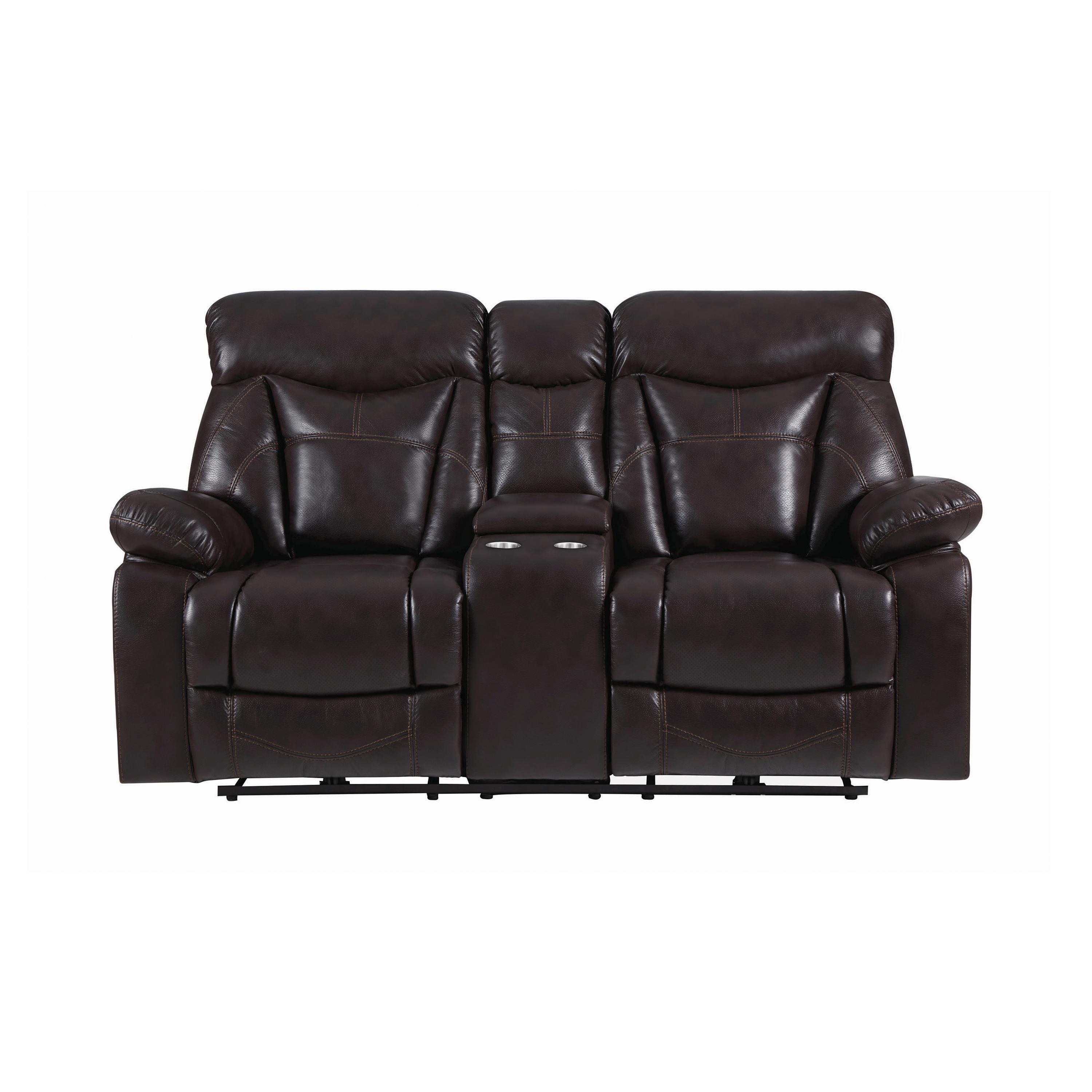 

    
601711-S2 Modern Dark Brown Faux Leather Living Room Set 2pcs Coaster 601711-S2 Zimmerman
