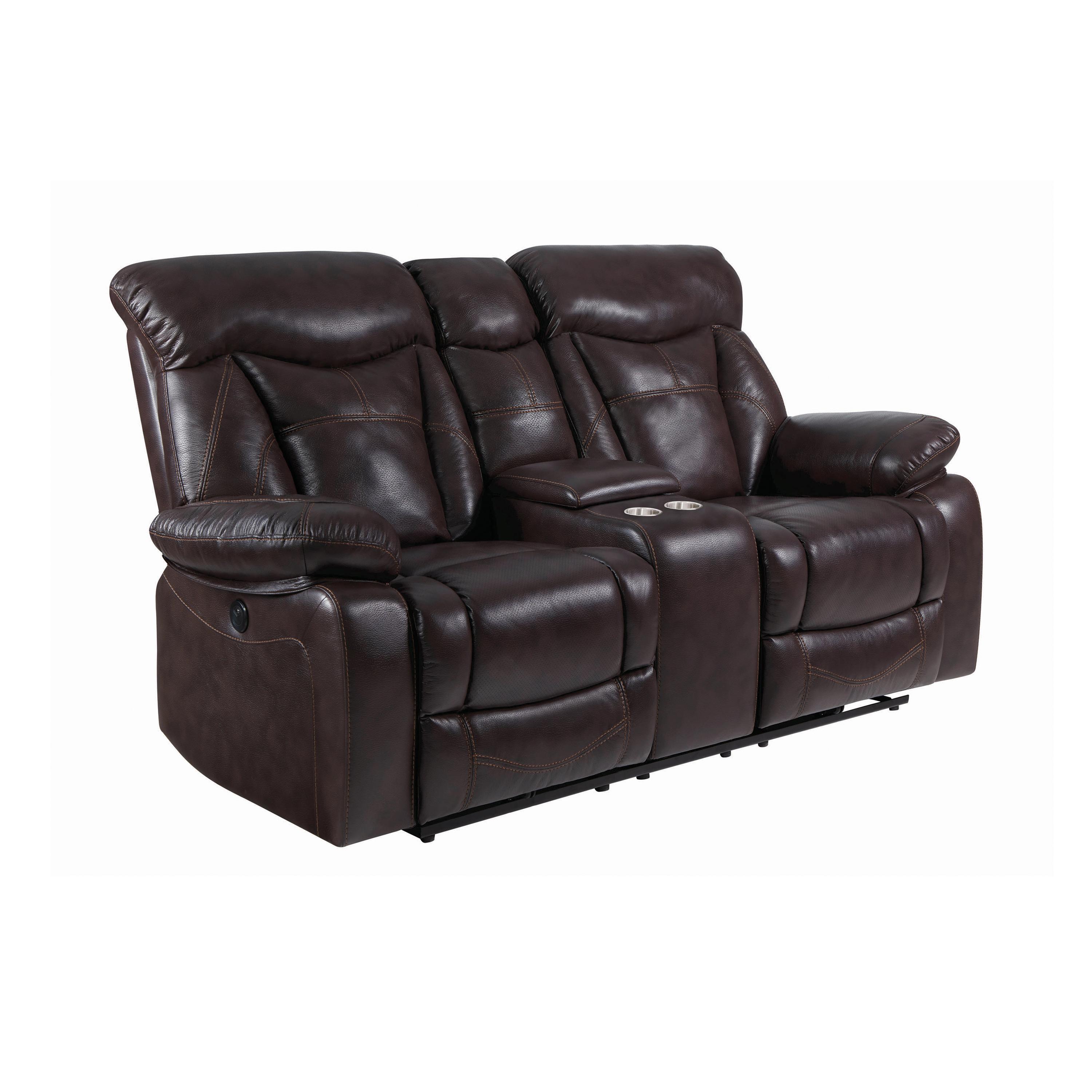 

                    
Buy Modern Dark Brown Faux Leather Living Room Set 2pcs Coaster 601711-S2 Zimmerman

