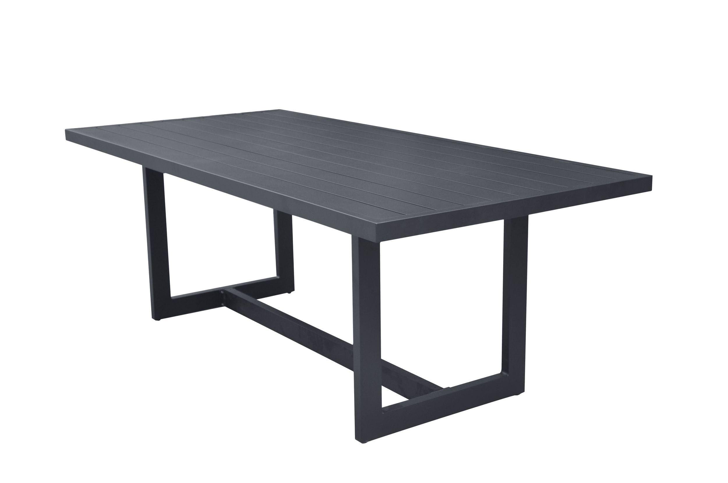 

    
Modern Dark Charcoal Aluminium Outdoor Dining Table VIG Furniture Renava Wake VGGEMONTALK-CH-GRY-2
