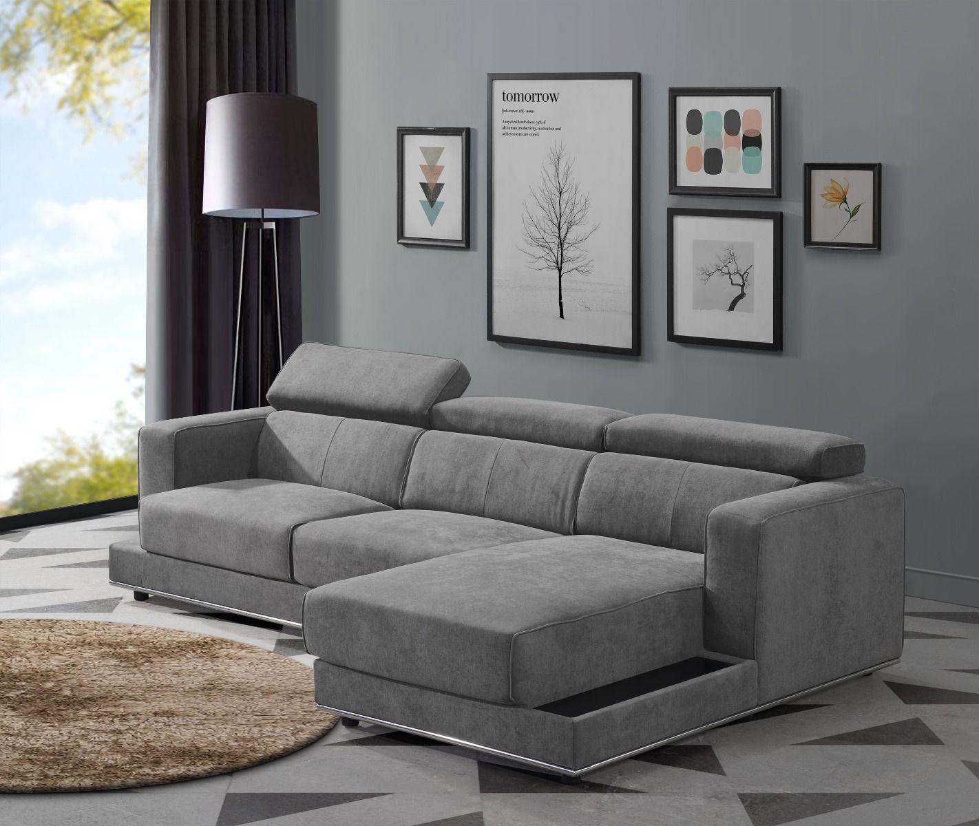 

    
Modern Dark Gray Fabric L-Shaped Sectional Sofa by Acme Alwin 53720-2pcs
