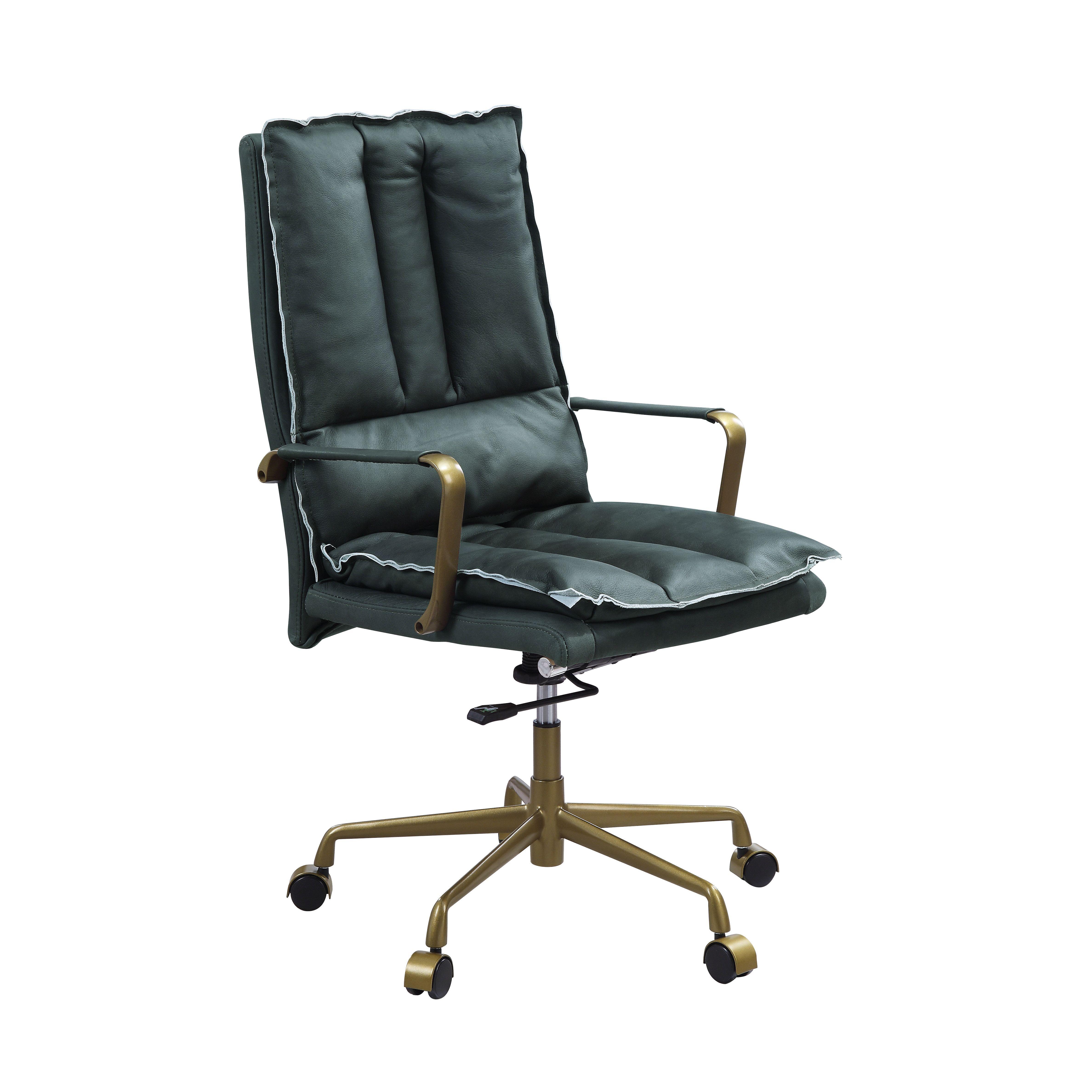 

    
93166 Modern Dark Green Leather Office Chair by Acme Tinzud 93166
