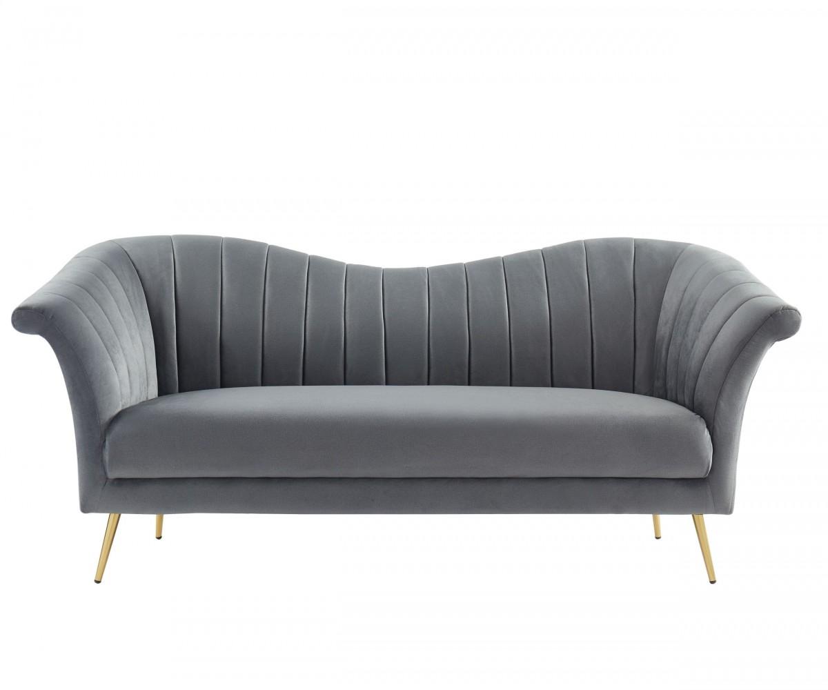 

    
Modern Dark Grey Fabric Sofa Channel Tufted Seat Back VIG Divani Casa Rilo
