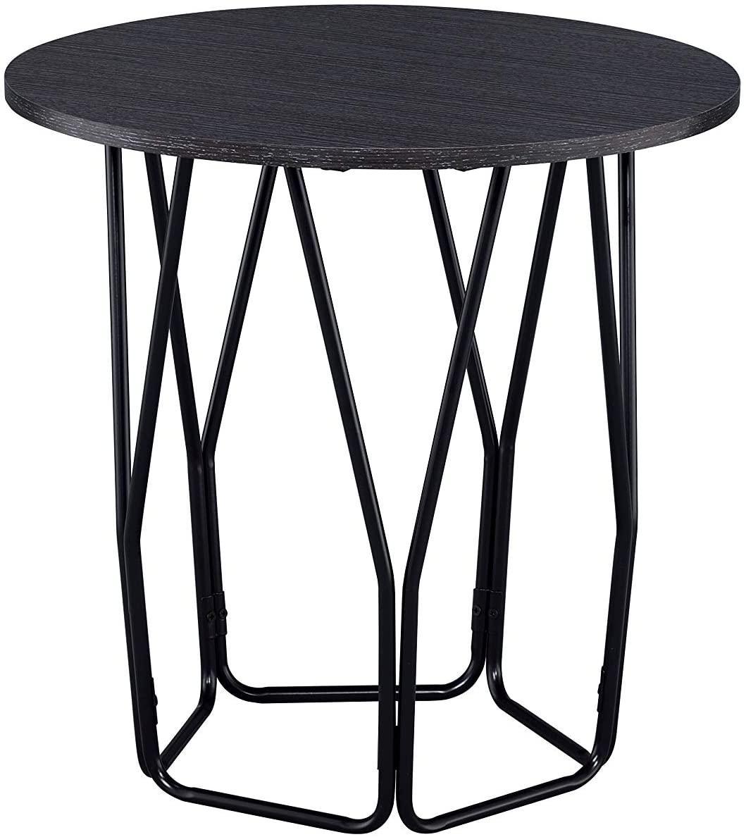 

    
Modern Espresso & Black End Table by Acme Sytira 83952
