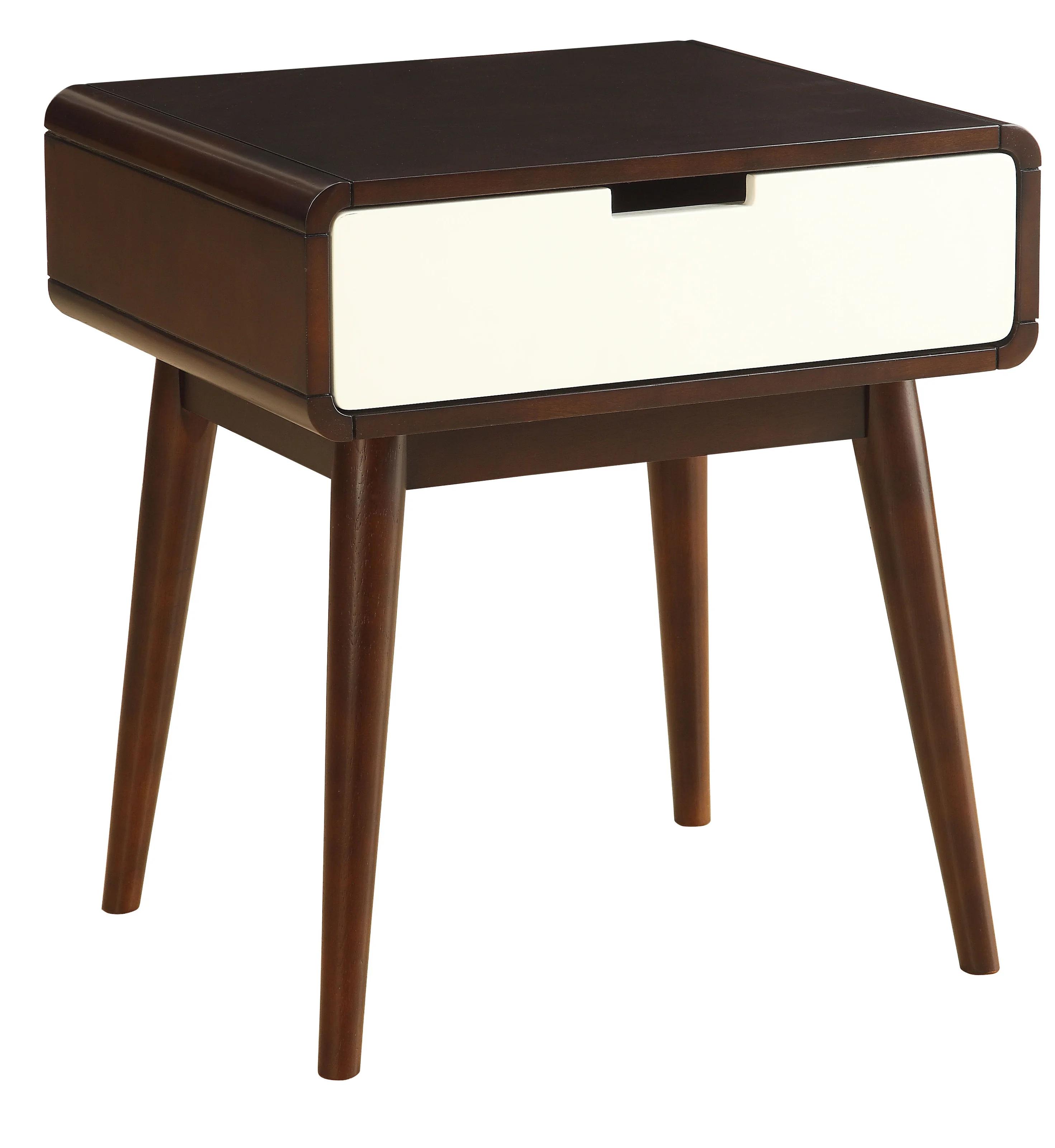 

    
Modern Espresso & White End Table by Acme Christa 82852
