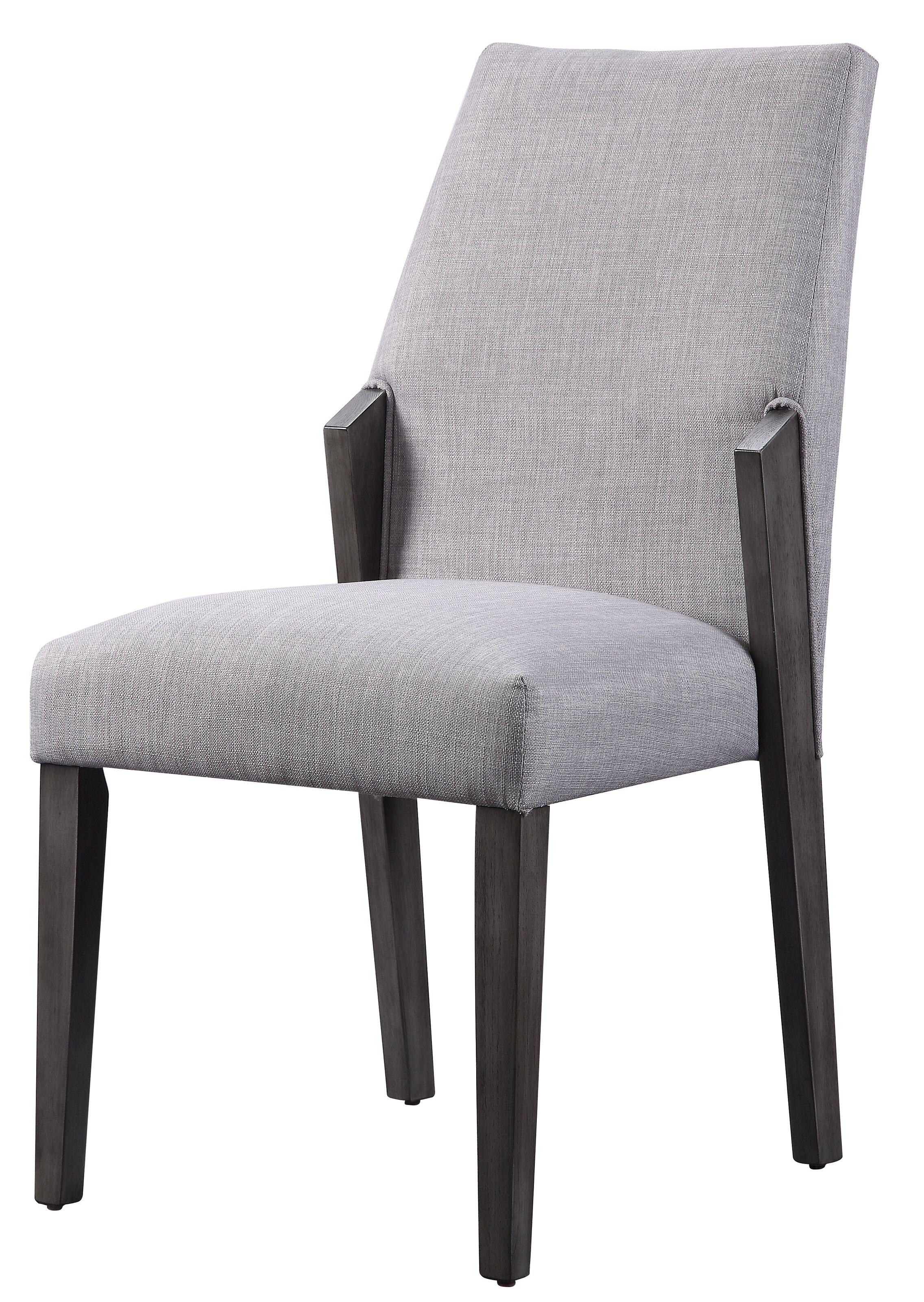 Modern Dining Chair Set Belay 72292 in Gray Fabric