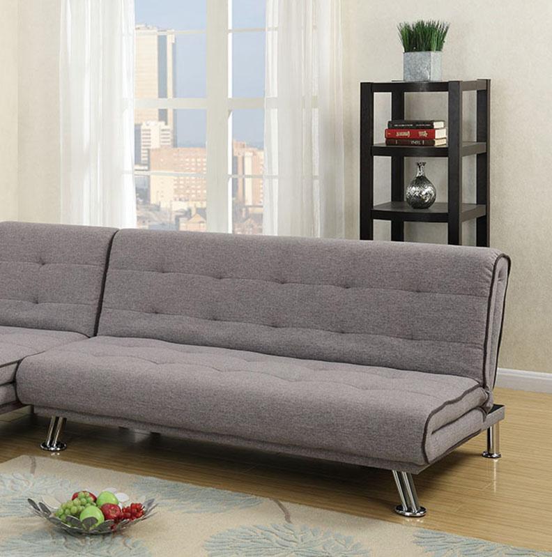 

    
Poundex Furniture F7817 Adjustable Sectional Gray F7817
