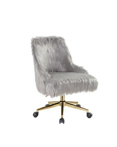 Modern Office Chair Arundell II OF00123 in Gray Fur
