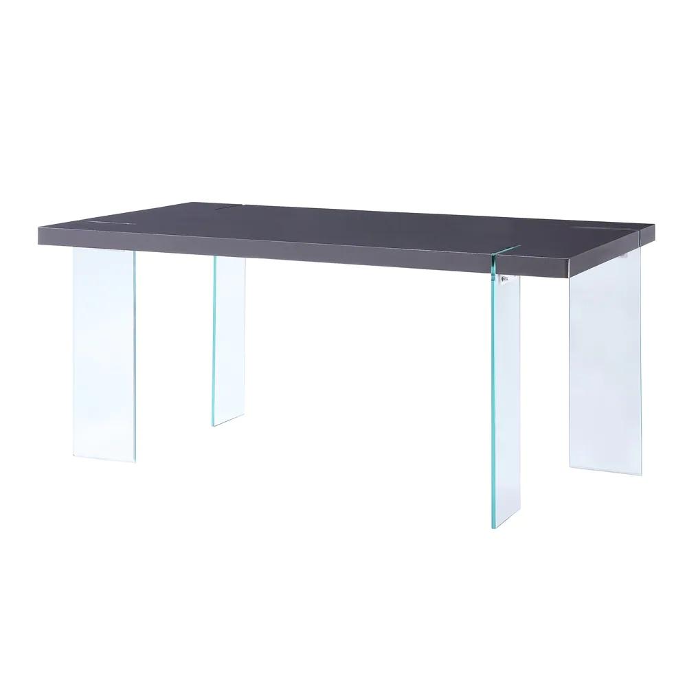 

    
Modern Gray & Glass Dining Table + 6x Chairs by Acme Noland 72190-7pcs
