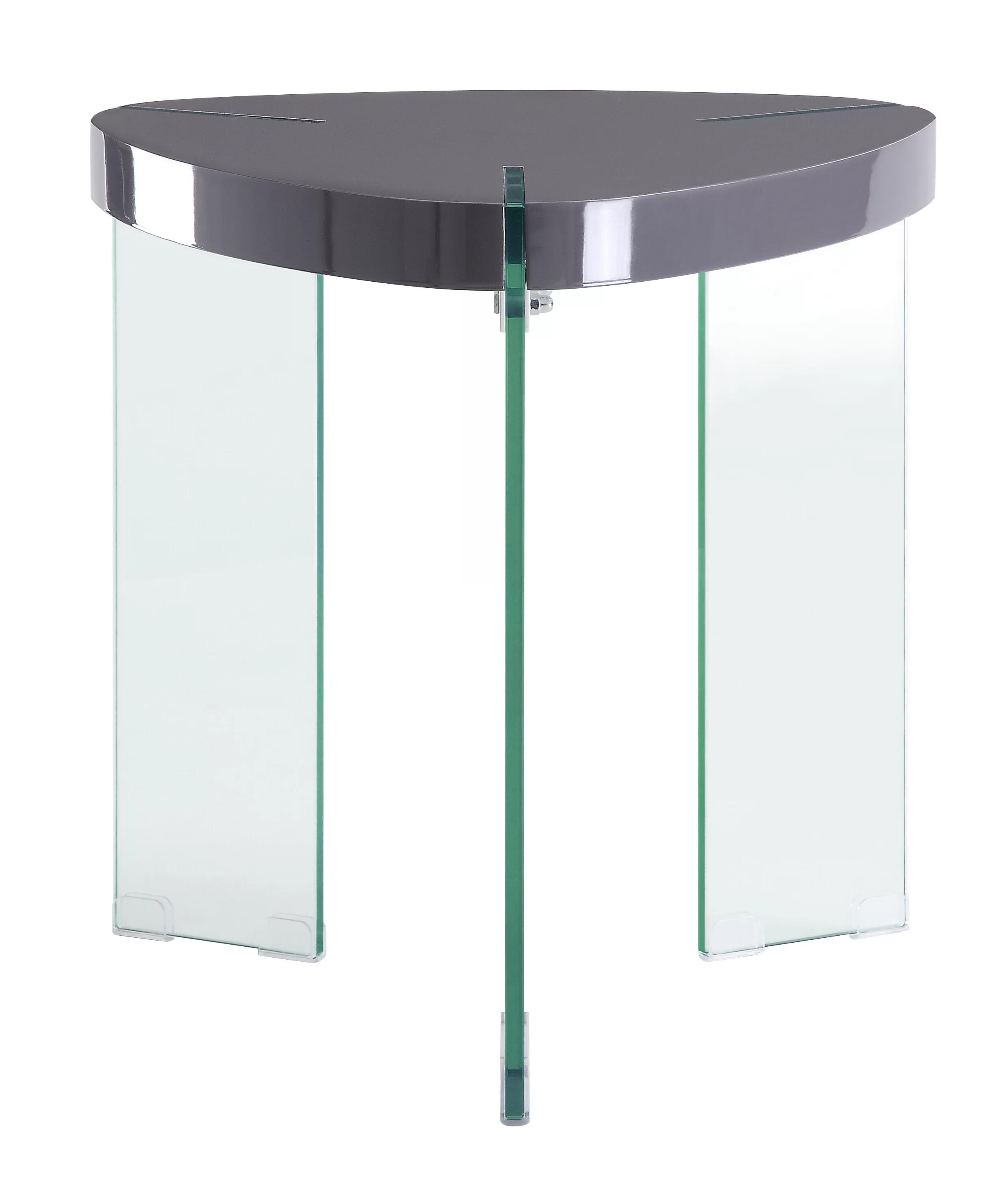 

    
Modern Gray Gloss & Glass End Table by Acme Noland 84917
