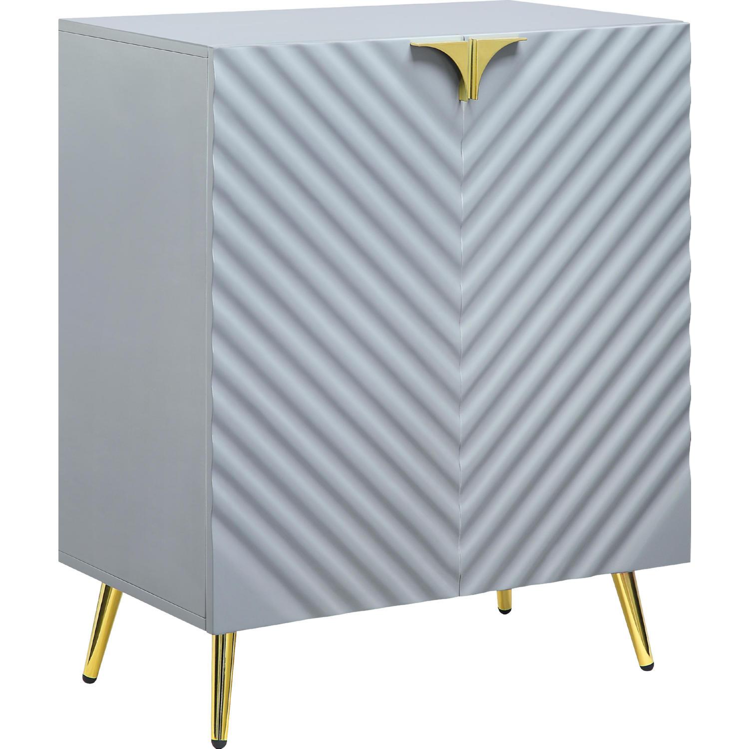 

    
Modern Gray High Gloss Console Cabinet by Acme Gaines AC01137
