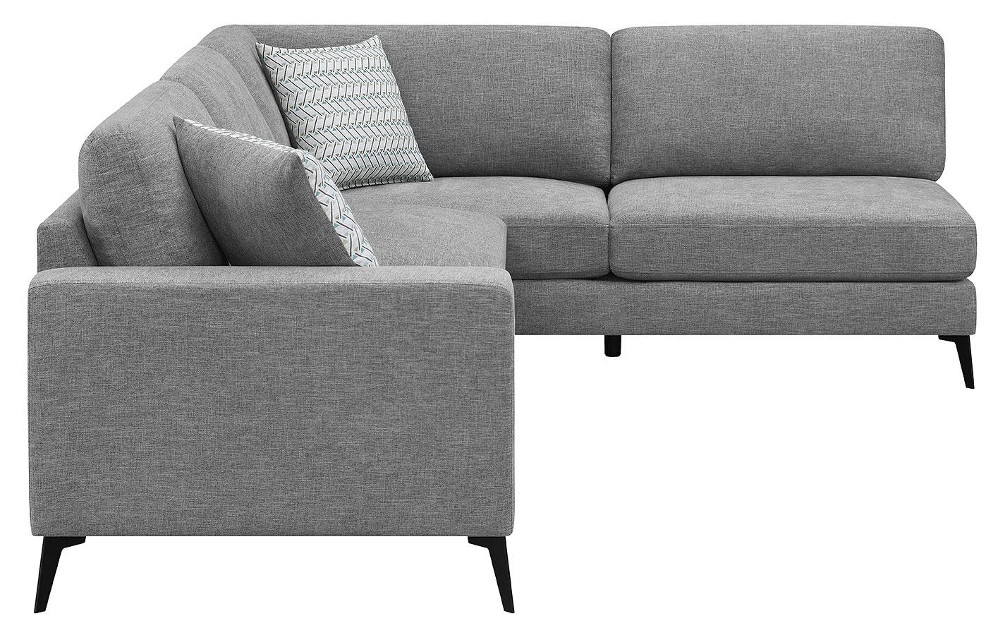 

                    
Coaster 509806-S2 Clint Sectional Set Gray Chenille Purchase 
