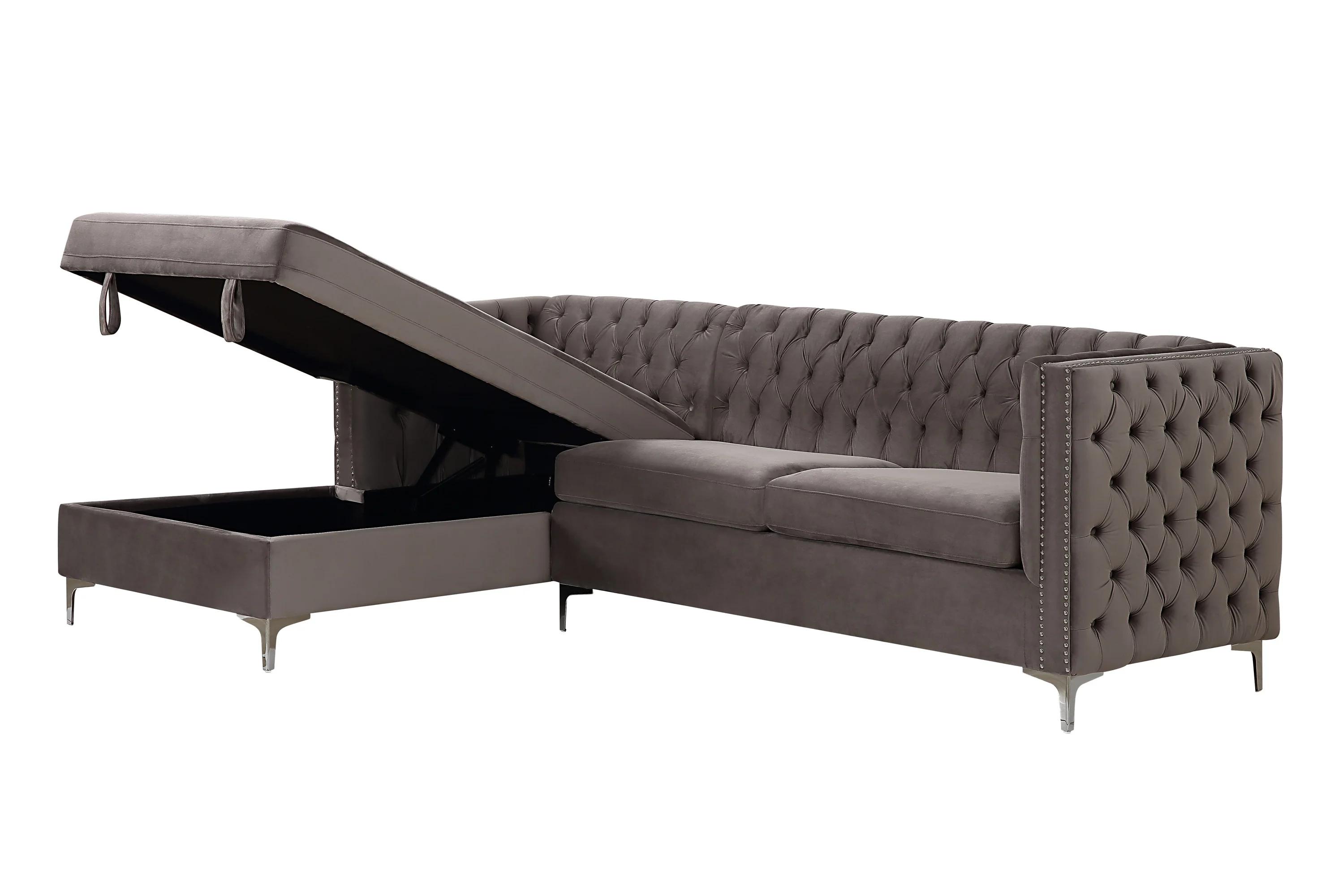 

    
Acme Furniture Sullivan L-shape Sectional Gray 55495-3pcs
