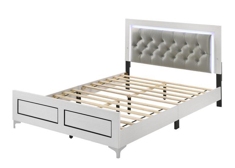 

                    
Acme Furniture Casilda Bedroom Set White PU Purchase 

