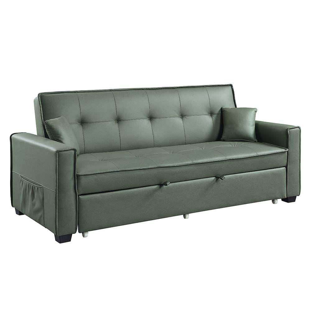 Modern Sofa bed Octavio LV00824 in Green Fabric