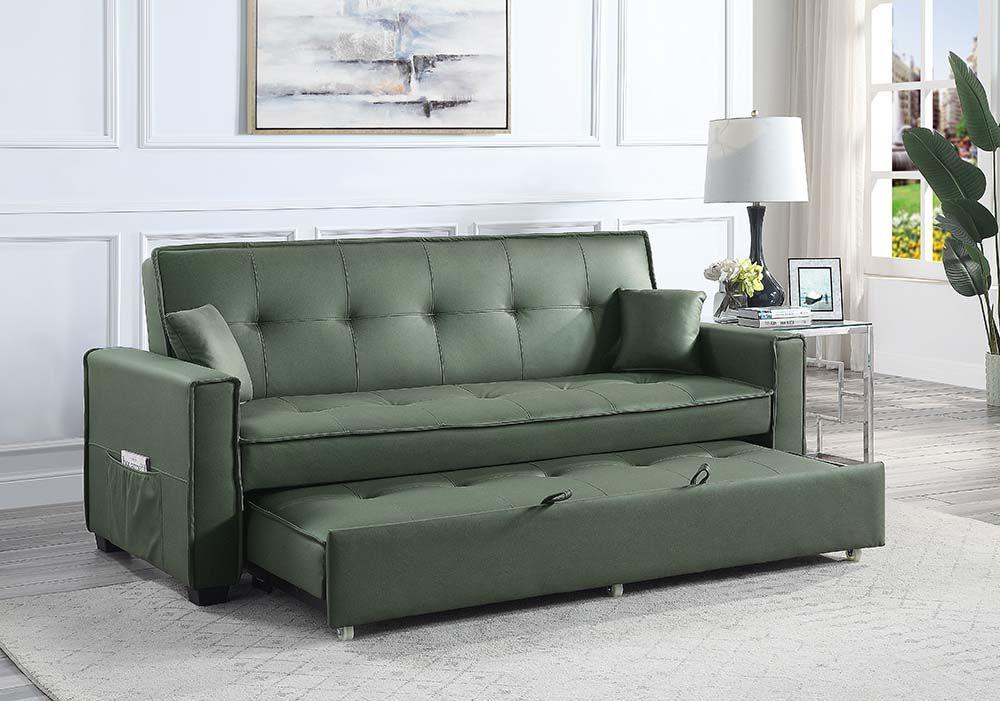 

    
LV00824 Modern Green Fabric Sofa Bed by Acme Octavio LV00824
