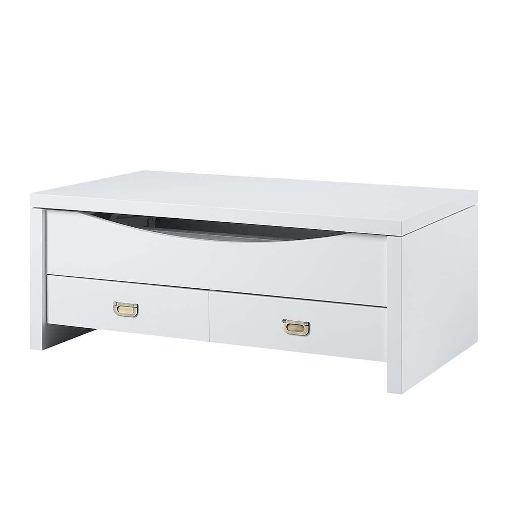 

    
Acme Furniture Ramiel Coffee Table White LV00885
