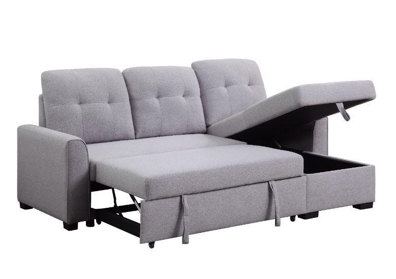 

                    
Acme Furniture Amboise Sectional Sofa Light Gray Fabric Purchase 
