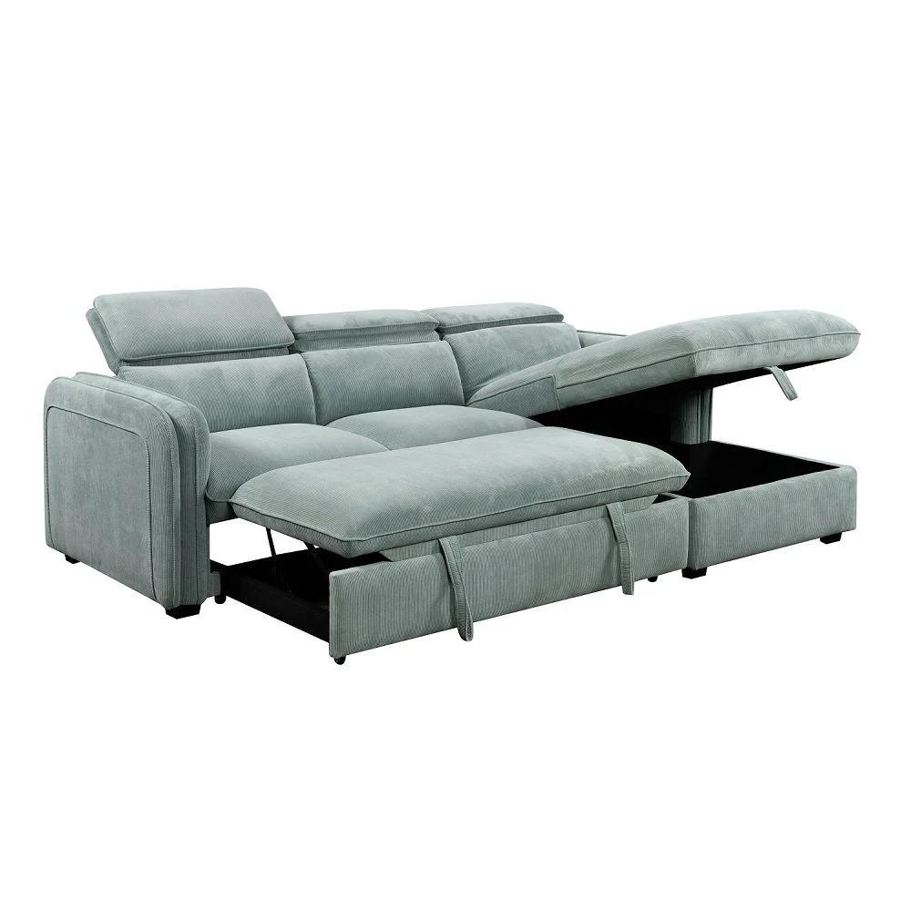 

    
Acme Furniture Zavala Sectional Sofa LV03190 Sectional Sofa Green LV03190
