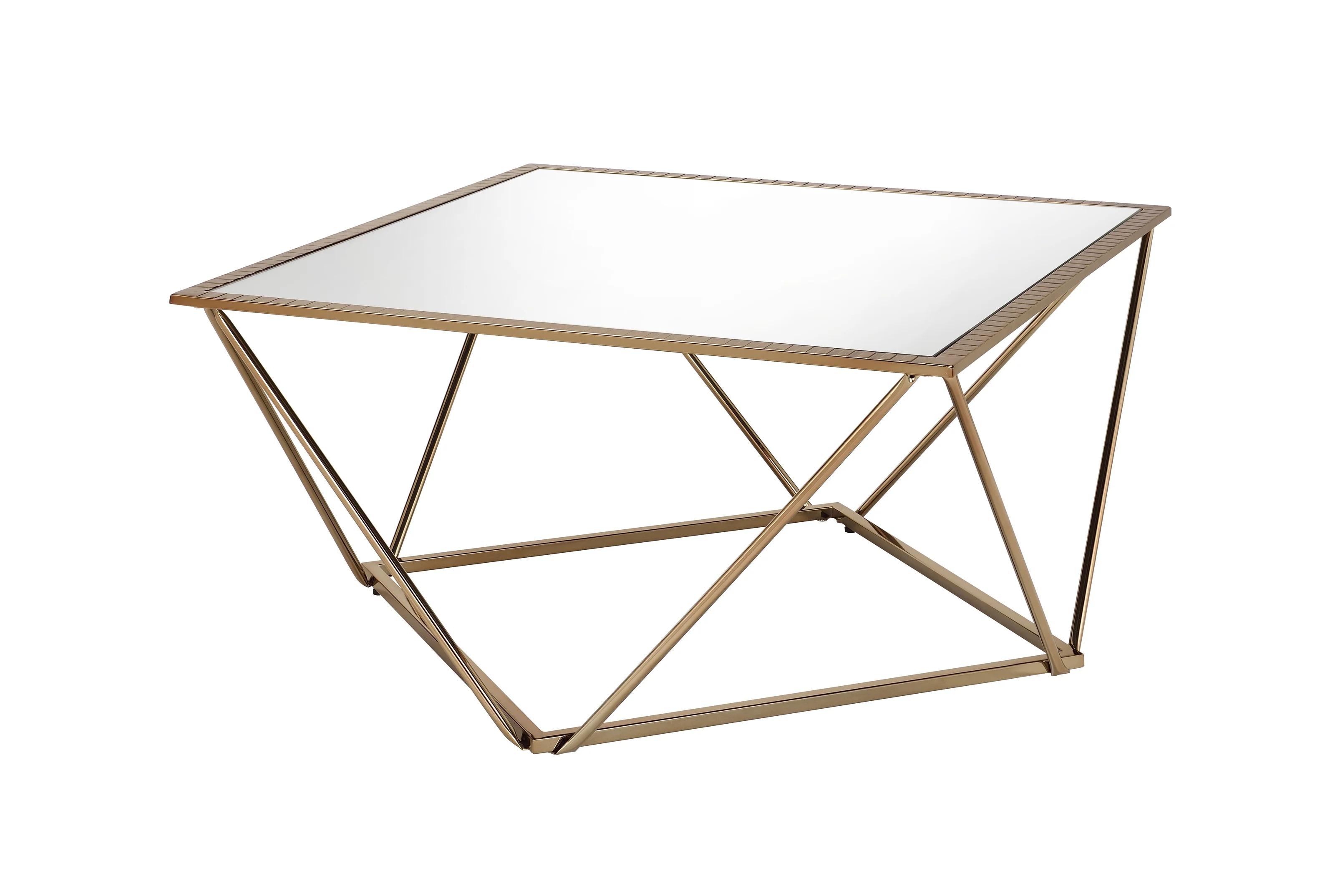 

    
Modern  Mirrored & Champagne Coffee Table by Acme Fogya 86055
