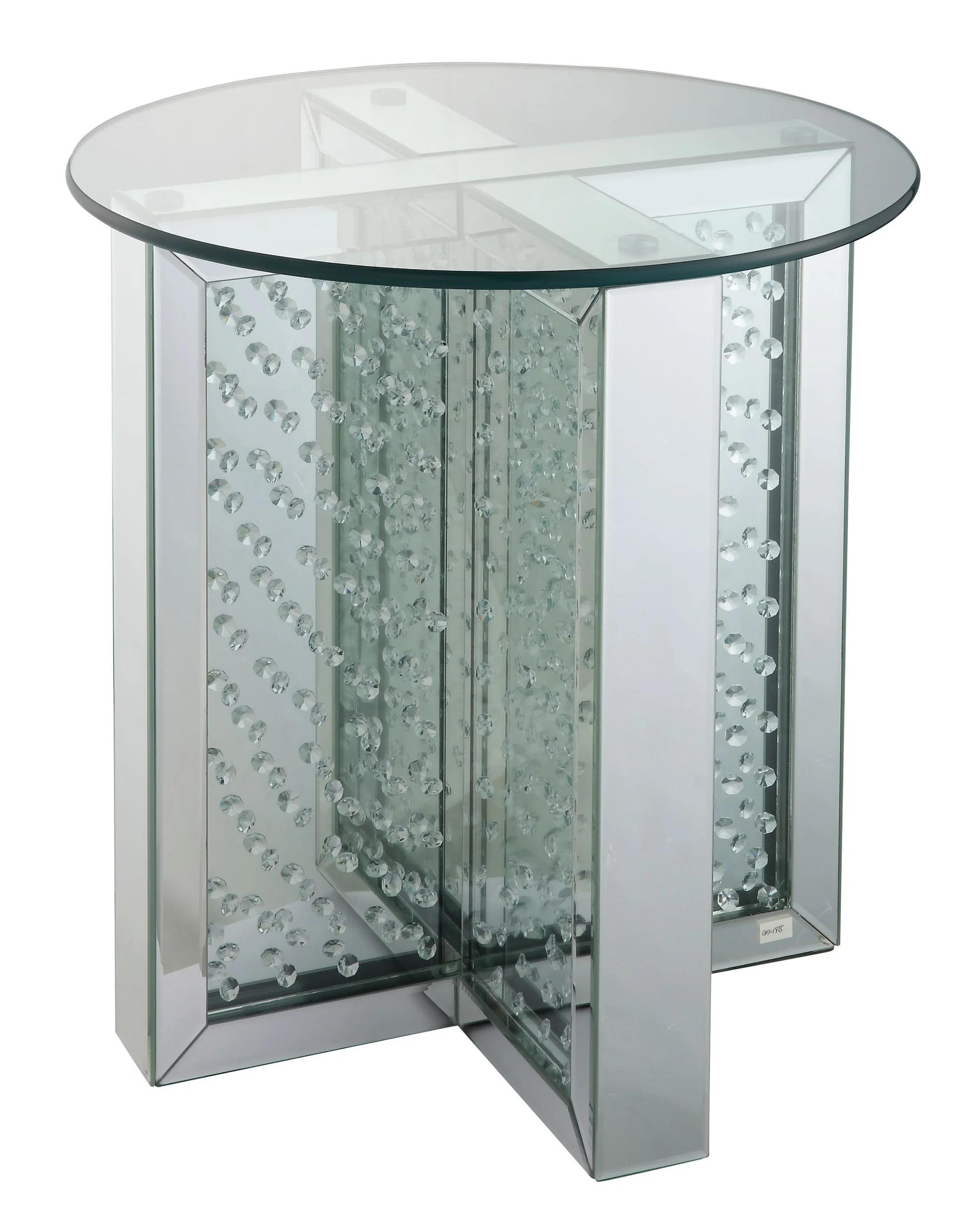 Modern End Table Nysa 80217 in Mirrored 