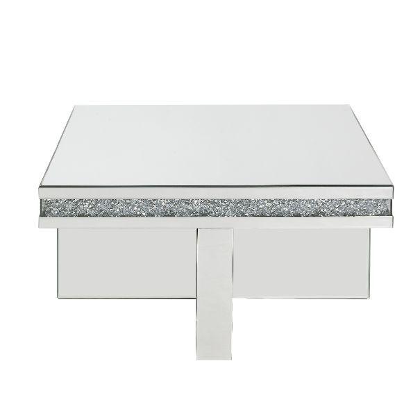 

    
Modern Mirrored & Faux Diamonds Coffee Table by Acme Noralie 84695
