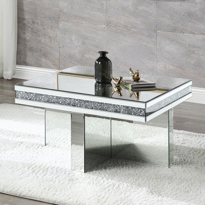 

    
Acme Furniture Noralie Coffee Table Mirrored 84695
