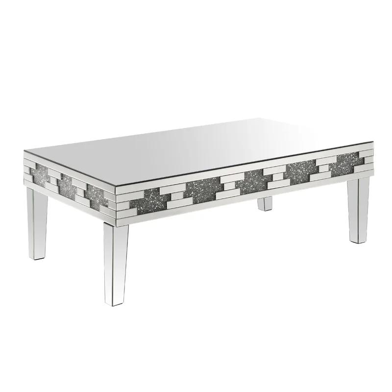 Modern Coffee Table Noralie 88055 in Mirrored 
