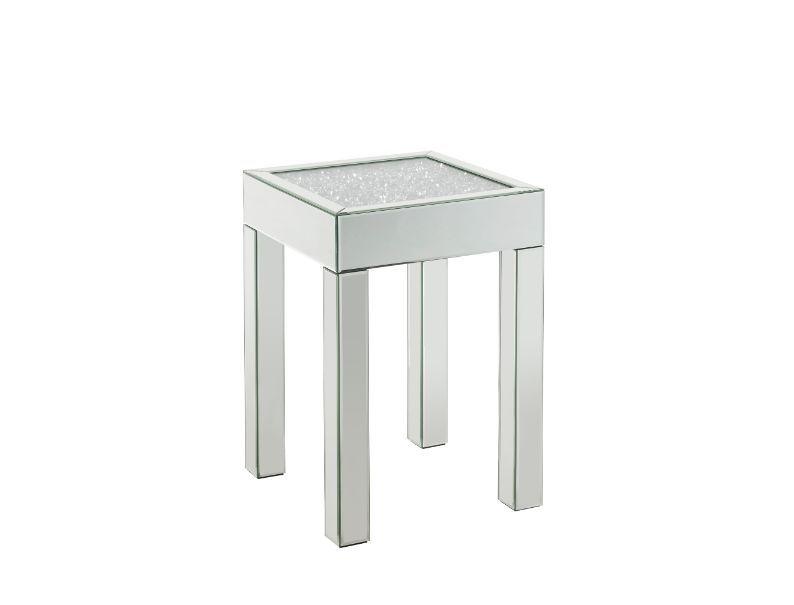 Modern End Table Noralie 84707 in Mirrored 