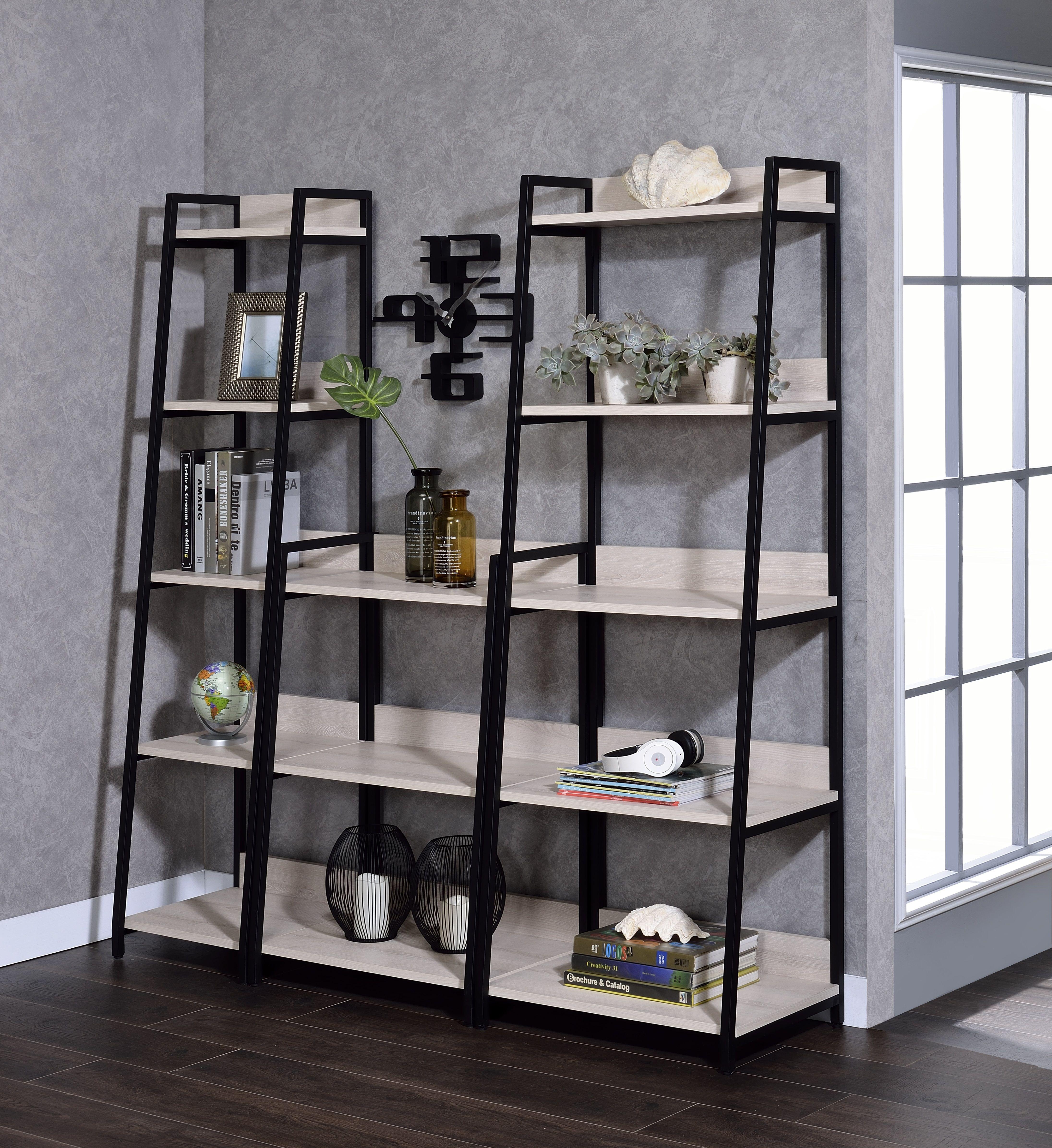 

    
Modern Natural 3x Bookshelves by Acme 92672 92673 92674 Wendral
