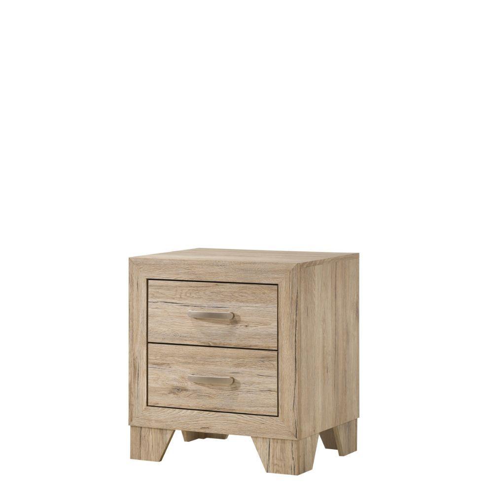 Modern Nightstand Miquell Nightstand 28043-N 28043-N in Natural 