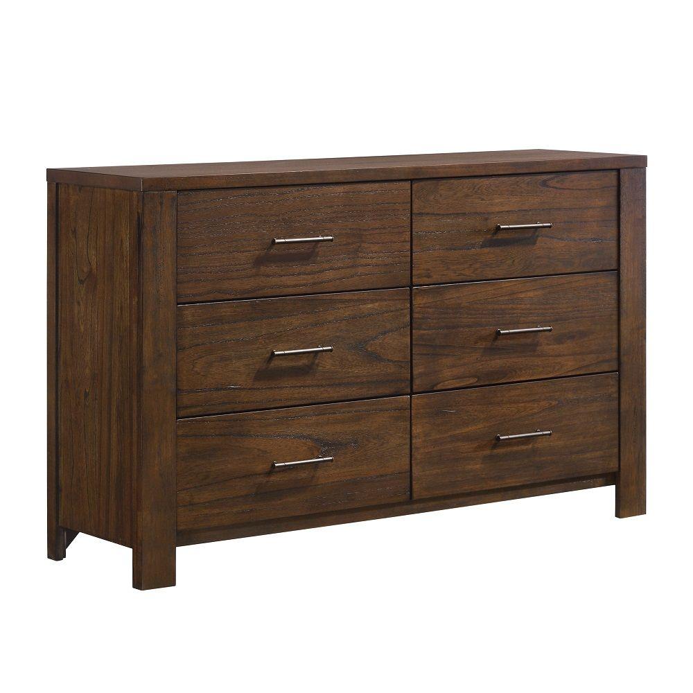 

    
Modern Oak Solid Wood Dresser With Mirror Acme Merrilee 21685-D-2PCS
