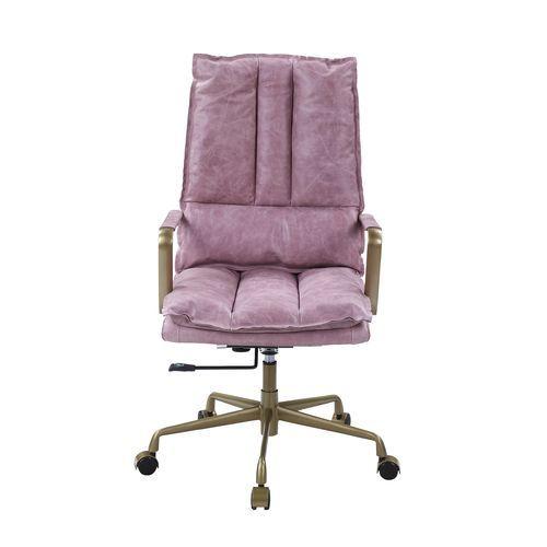 

                    
Buy Modern Pink Leather Office Chair by Acme Tinzud OF00439

